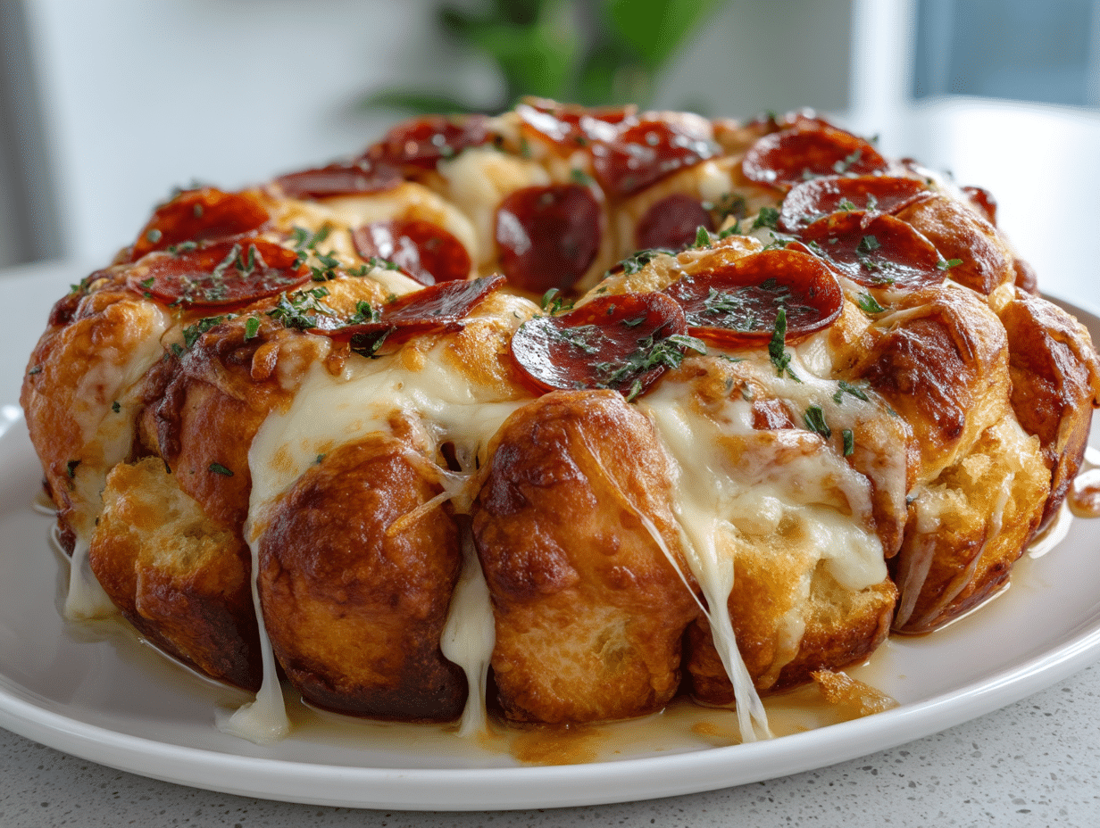 Pizza Monkey Bread Recipe Cheesy Pull Apart Appetizer